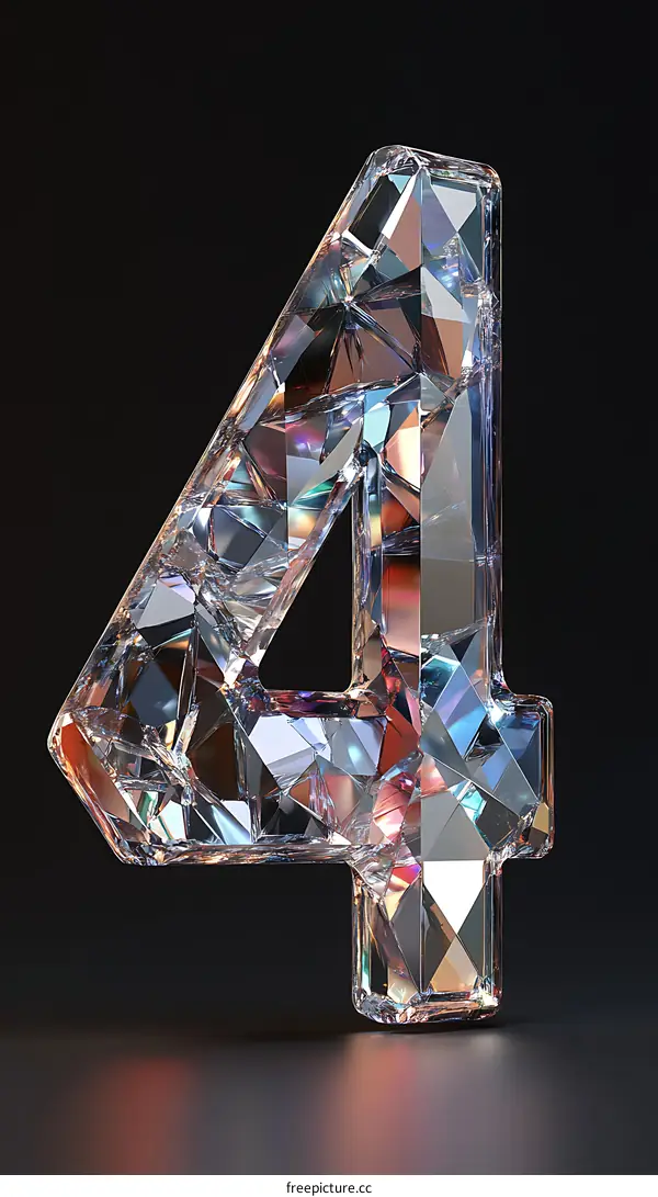 Crystalline Number Four Design