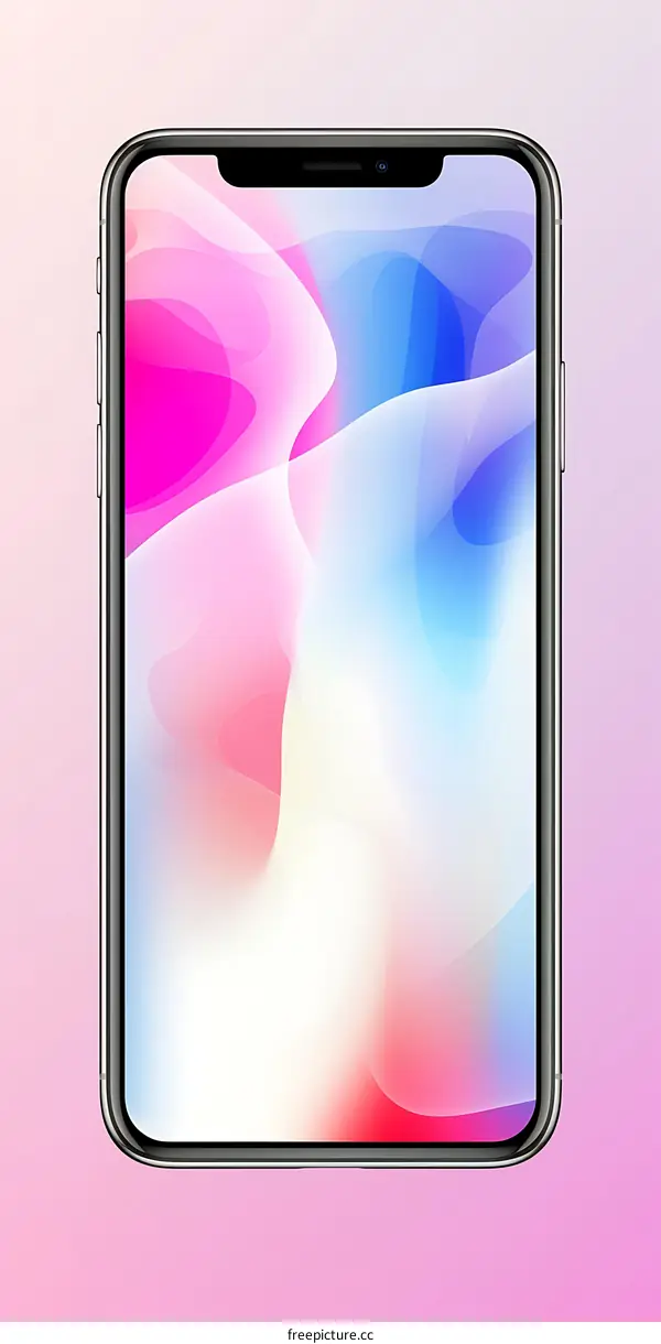 Abstract Phone Background with Gradient Colors