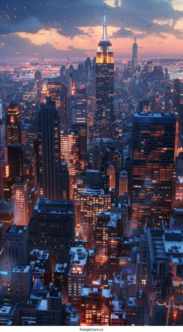 New York City Skyline at Night