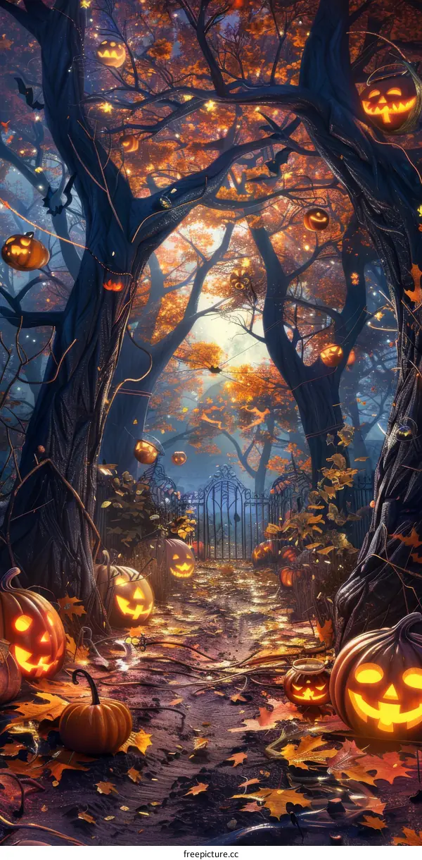 Halloween Pumpkin Forest