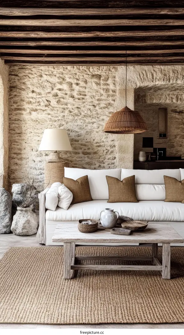 Rustic Living Room Interior Design