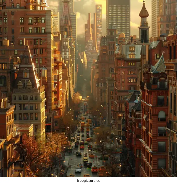 Autumn Cityscape of New York