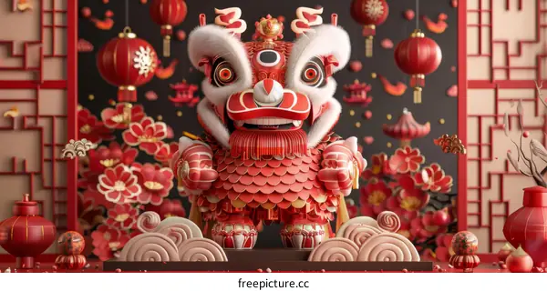Lion dance to celebrate Lantern Festival