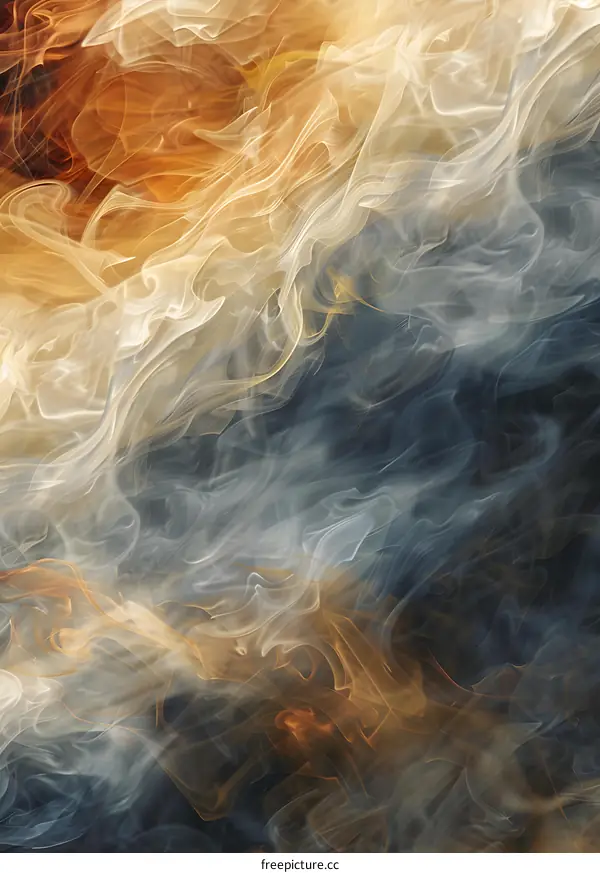 Abstract Smoke Background with Swirling Colors