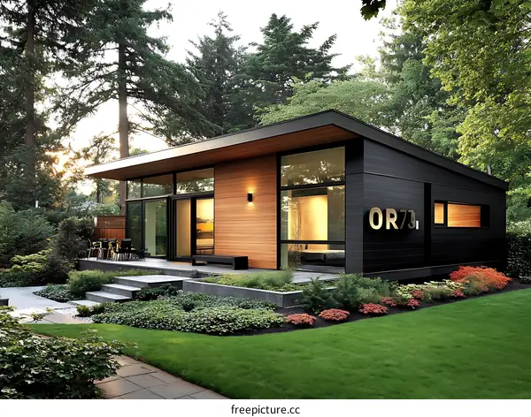 Modern House with a Contemporary Garden Design