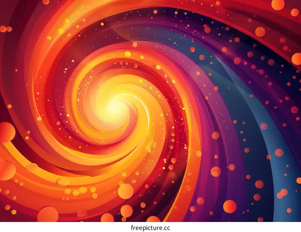 Abstract Colorful Swirling Pattern Background