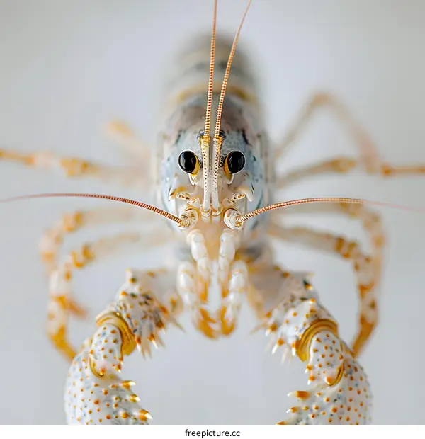 A close up of a lobster