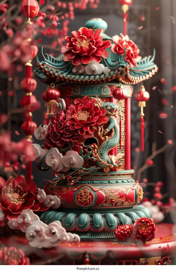 Chinese New Year's Dragon and Lion Dance