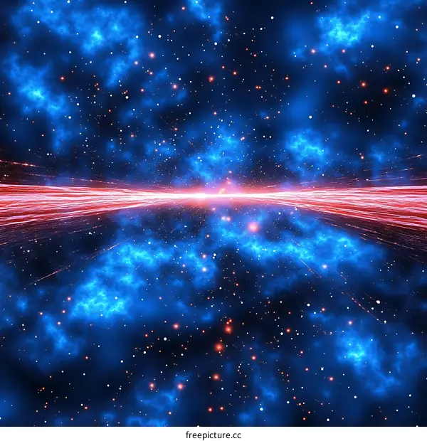 Abstract Cosmic Space Nebula Illustration