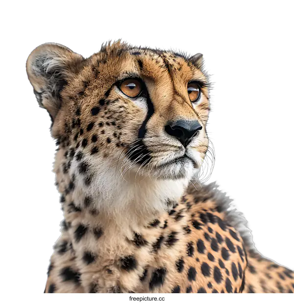 [Transparent Background PNG]A close up of a cheetah