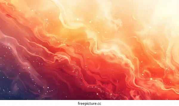 Abstract Art in Red and Yellow