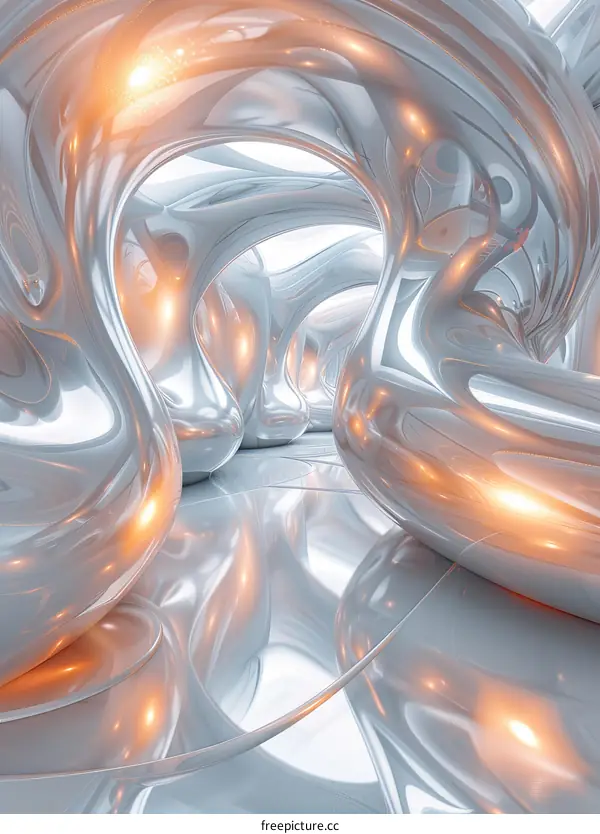 Abstract Futuristic Architecture Illustration