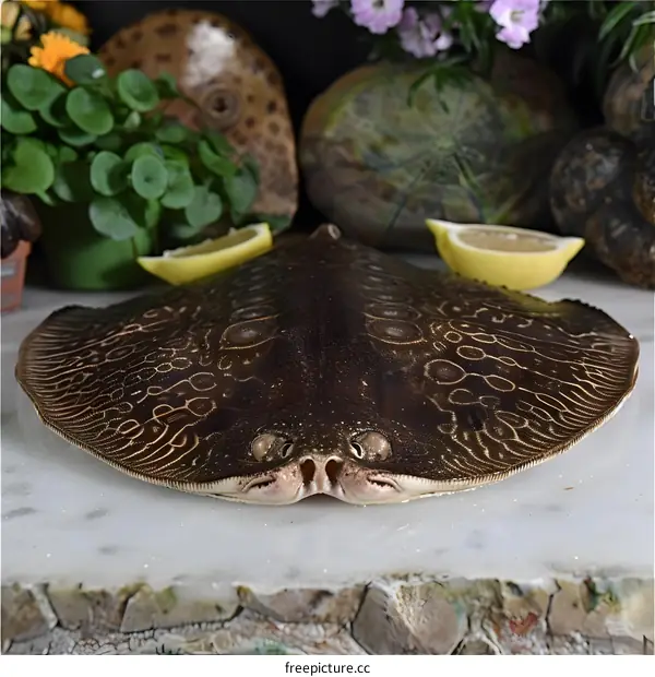 Freshly Caught Flatfish on Display