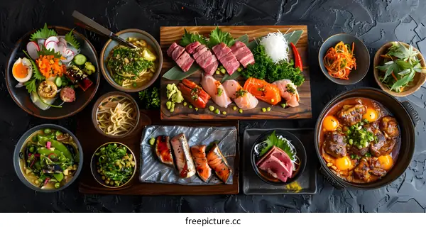 A delicious Japanese meal with friends