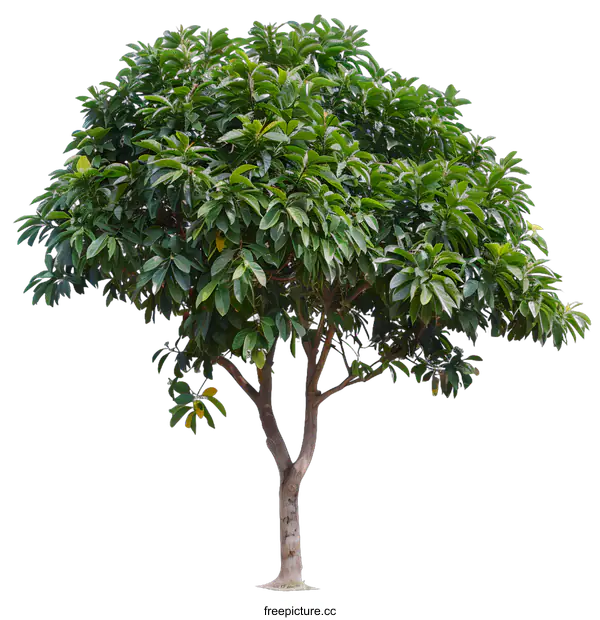 [Transparent Background PNG]Isolated Green Tree with White Background