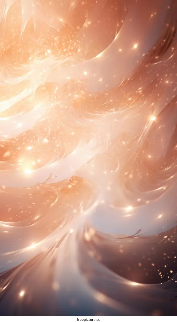 Abstract Pastel Wave Painting: Fluid & Dreamlike