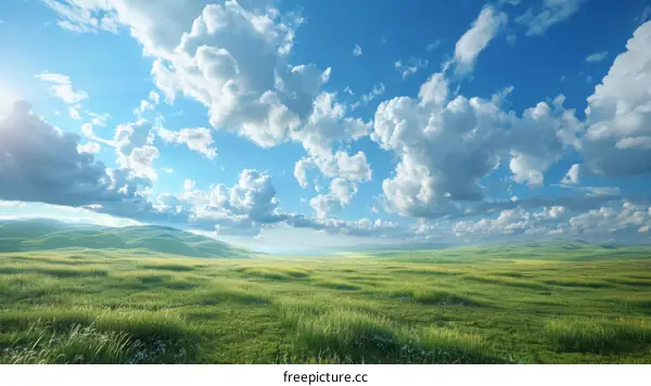 Vast Grassland Panorama