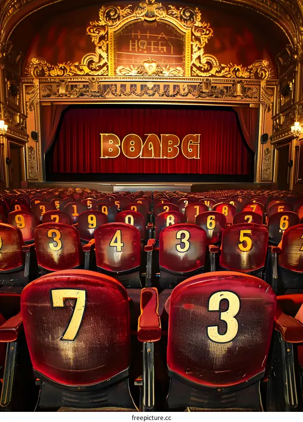 Empty Seats In An Old Theater
