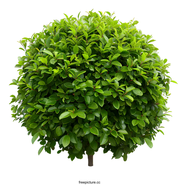 [Transparent Background PNG]Green Bush Isolated On White Background