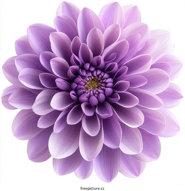 Closeup Purple Dahlia Flower