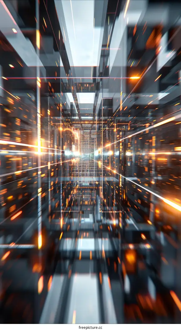 Abstract Futuristic Technology Background