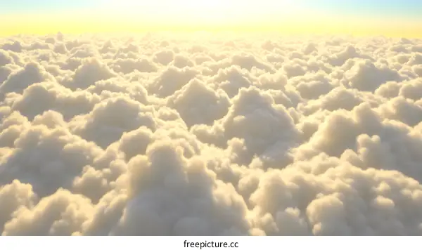 Golden Clouds Above The Sky