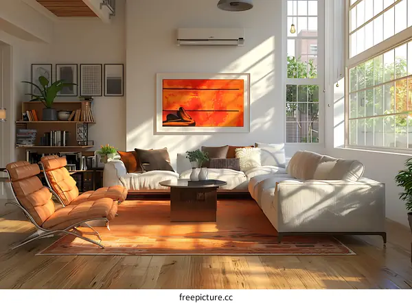 A living room in IKEA style