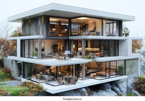 Contemporary Villa Embracing the Beauty of Nature