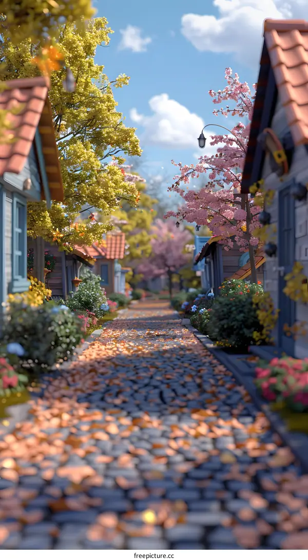 the path of the village