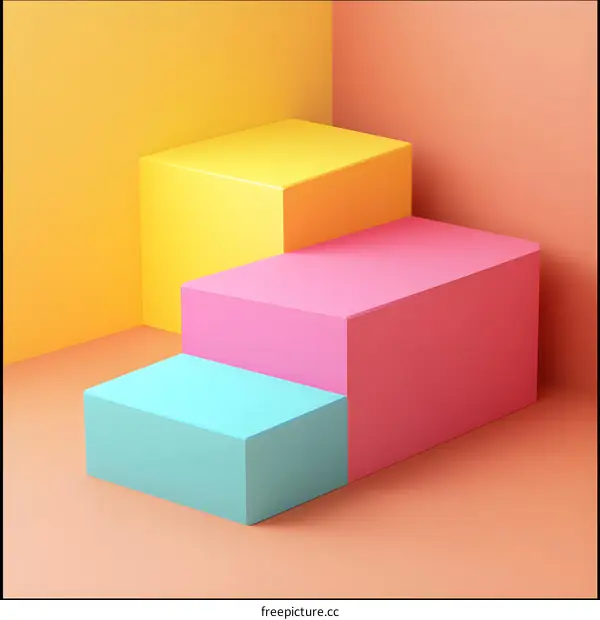 Abstract Minimalist Geometric Shapes Background