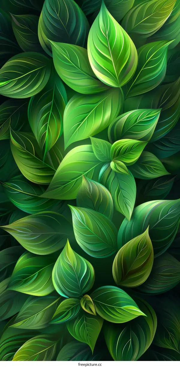 Vibrant Greens and Verdant Foliage in Nature's Embrace