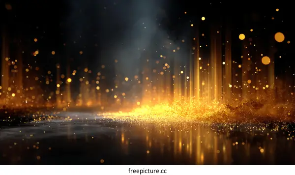 Golden Sparkling Abstract Background Design