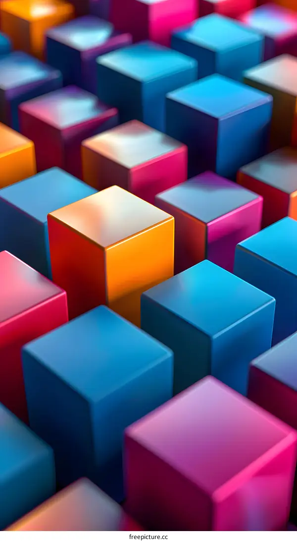 Colorful 3D Cubes