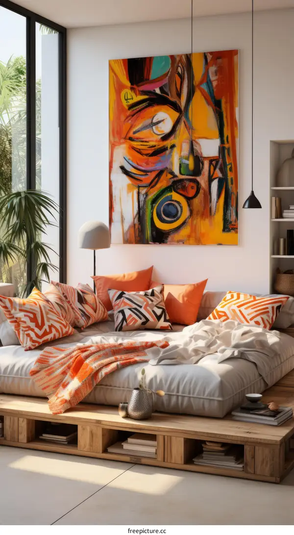 Vibrant colors in home interior design