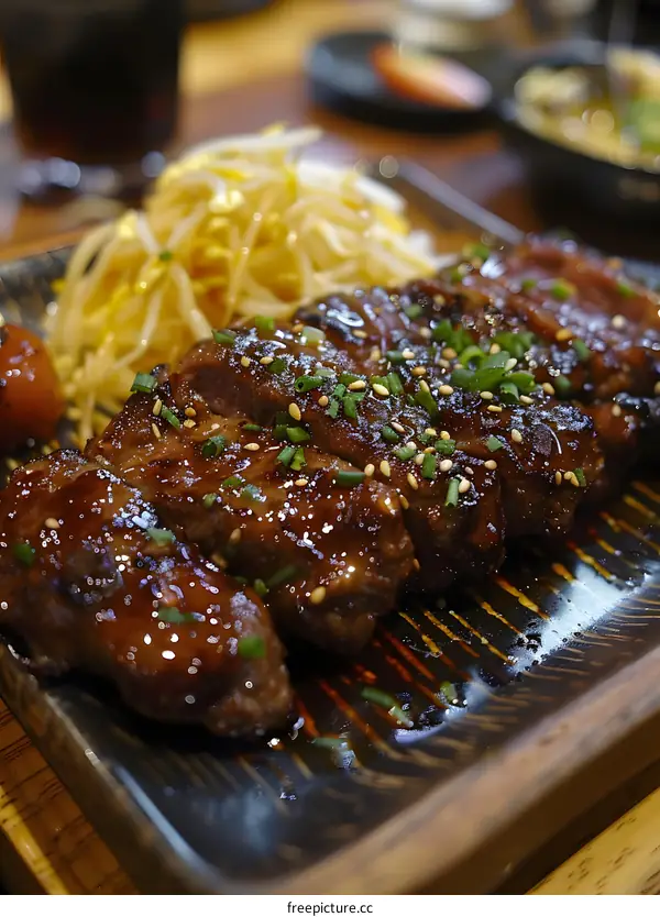 korean bbq beef plate