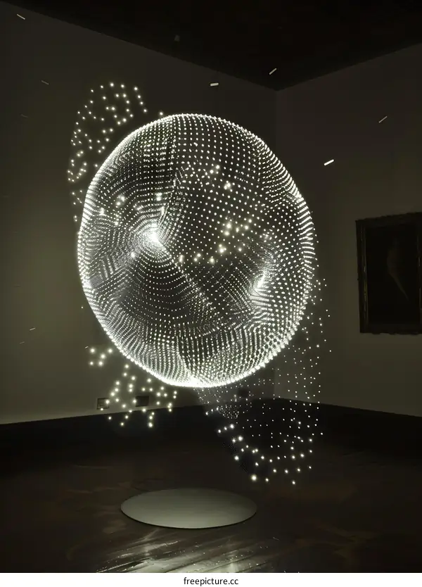 Glowing Sphere Installation Art With Thousands of Lights