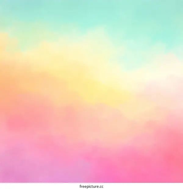 Pastel Sky Gradient Background Illustration