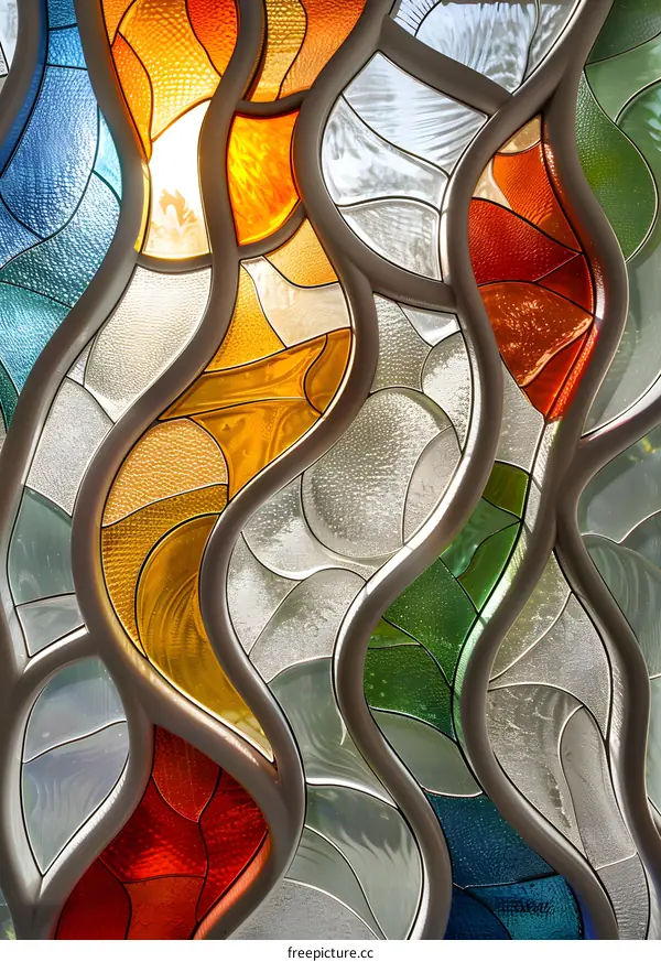Stained Glass Abstract Art