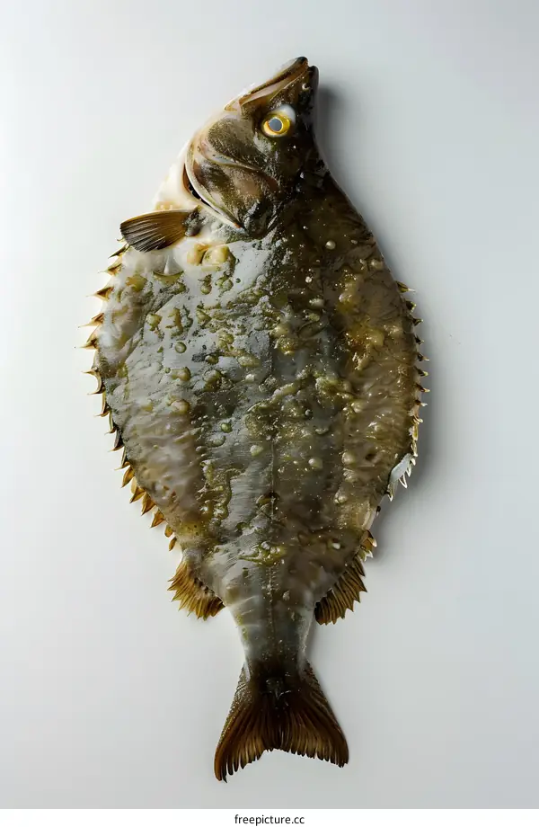 A large flounder fish