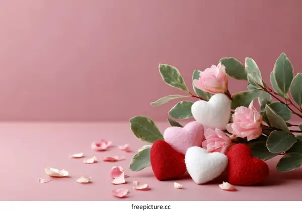 Romantic Valentines Day Heart Bouquet Arrangement