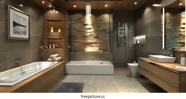 Modern and simple style bathroom