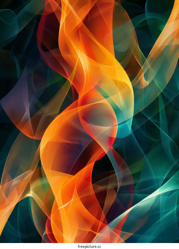 Vibrant Wave Patterns