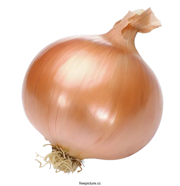 [Transparent Background PNG]Fresh Brown Onion on White Background