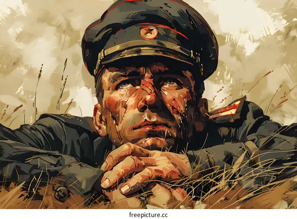 Portrait of a Soviet soldier