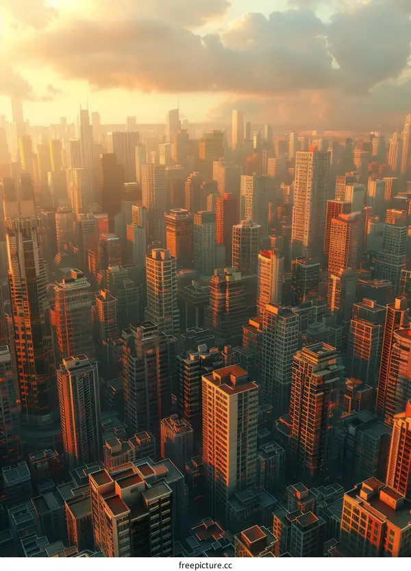 Skyline Cityscape: A Modern Metropolis