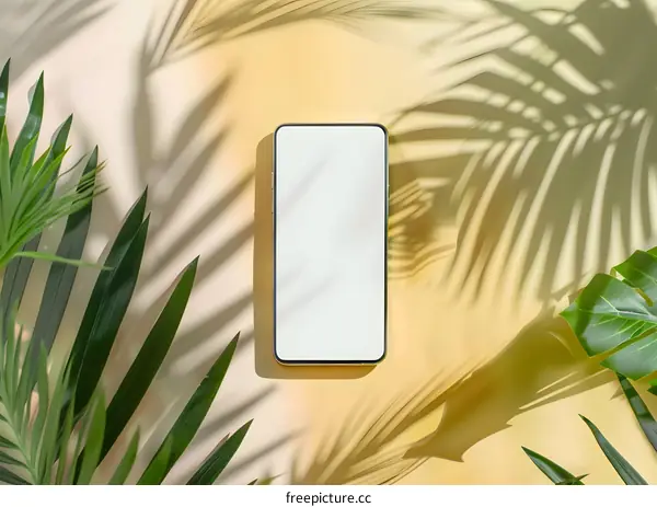 Palm Leaf Shadows with Smartphone