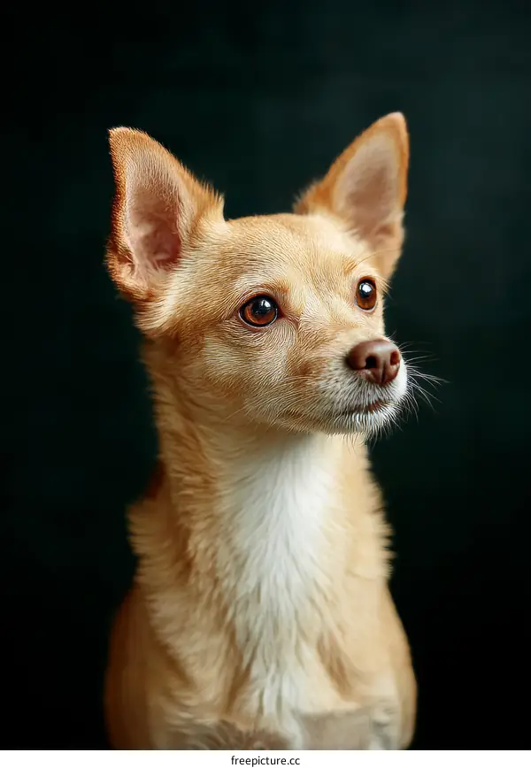 Close Up Portrait of a  Adorable Dog