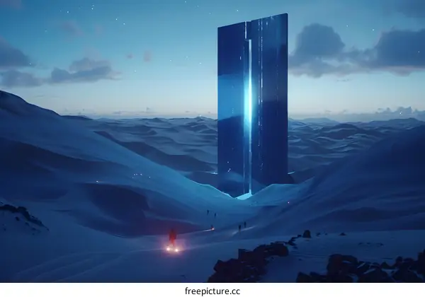 Futuristic Giant Structure in the Desert