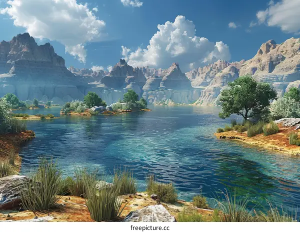 Oasis in the Desert: A Tranquil Paradise