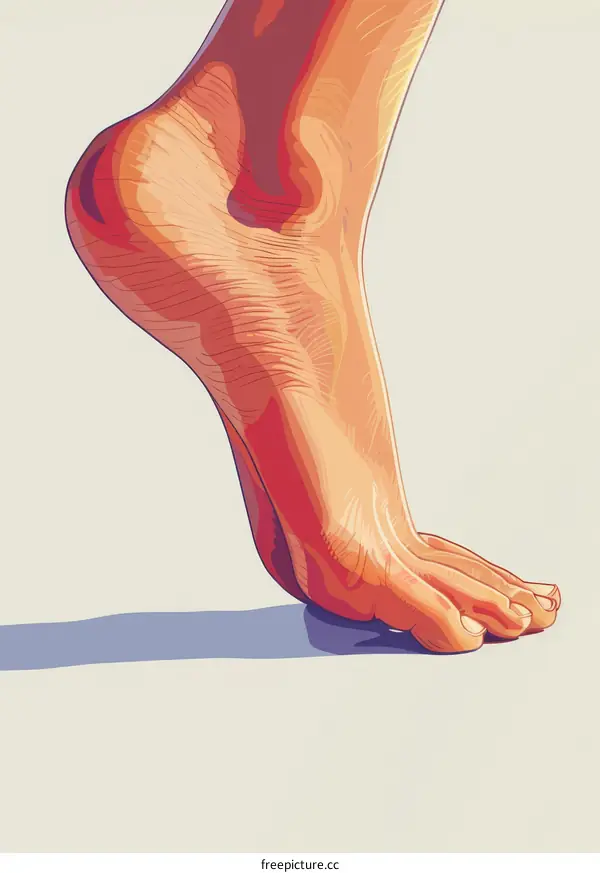 Illustration of a Human Foot